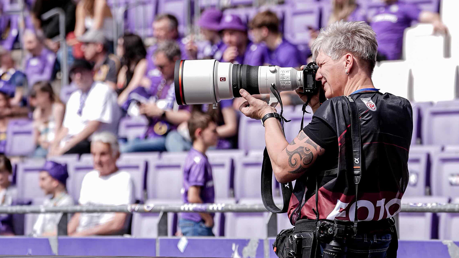 Andrea Kurz – Sportfotografin, GRIPcapture, im Einsatz am Spielfeldrand